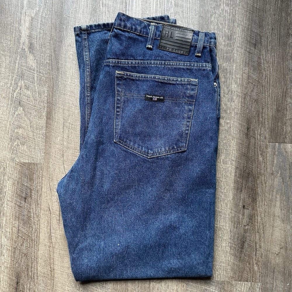 Y2K Polo Ralph Lauren Jeans Men 42 X 34 The Big Jean Relaxed Straight Denim EXC+